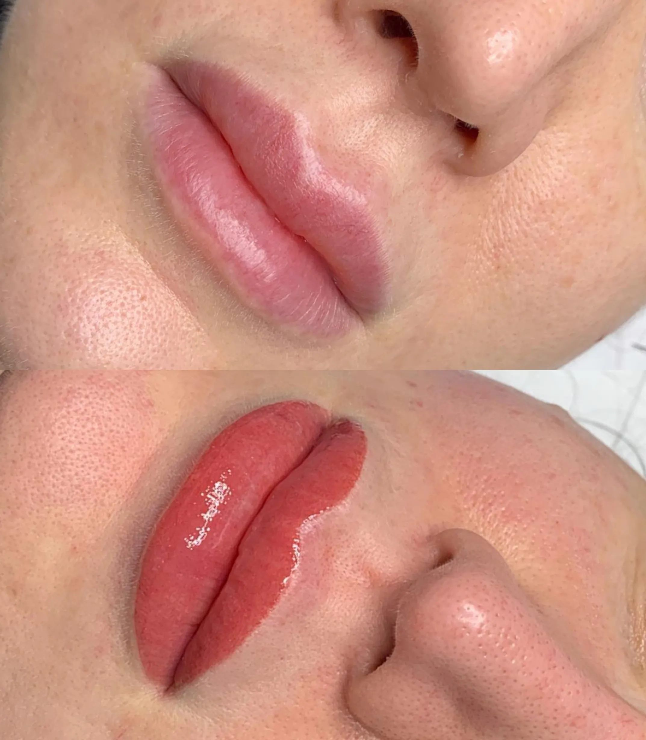swelling after lip tattoo healing